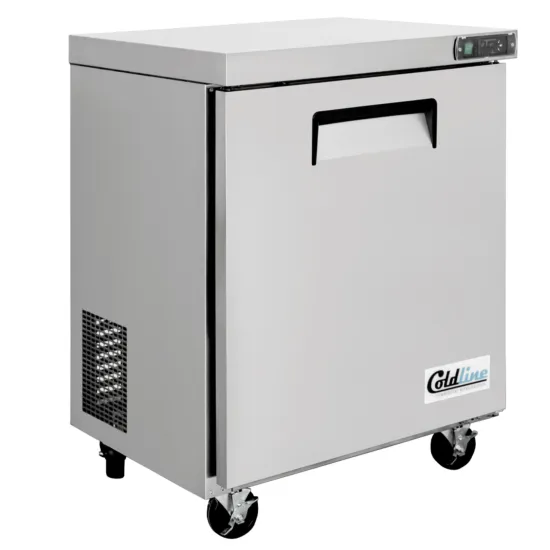 Coldline UCN-29R, 29-Inch Narrow Depth Undercounter Worktop Refrigerator