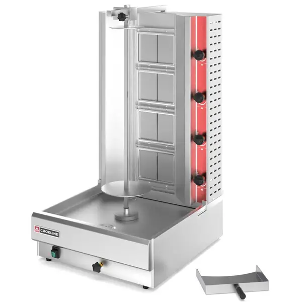 Cookline 4G, Gas Vertical Gyro Shawarma Broiler, 120 lbs - 52 000 BTU
