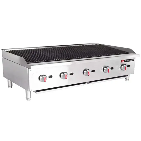 Cookline CCB-60, 60-Inch Gas Countertop Radiant Charbroiler - 150,000 BTU