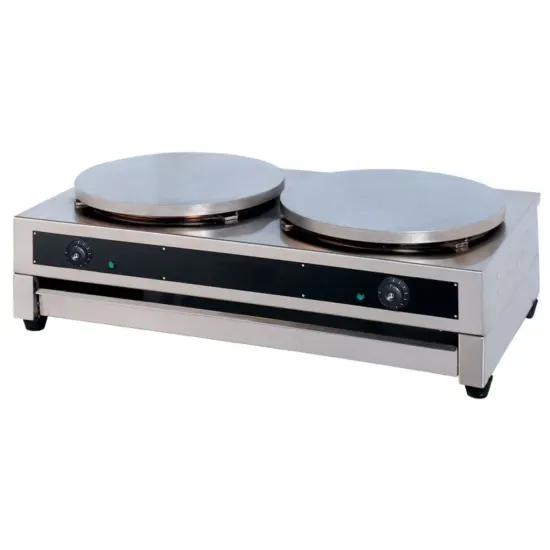 Cookline CM-2, 16-Inch Electric Dual Cast Iron Crepe Maker, 240V