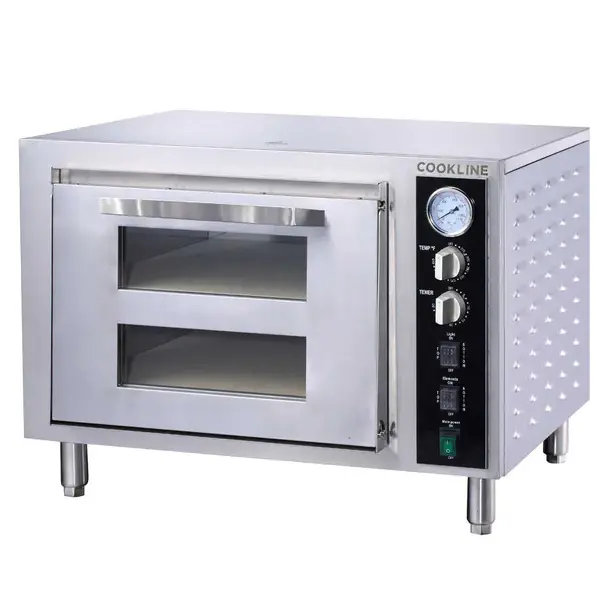 Cookline CPO-2, Double Deck Countertop Pizza Oven, 240V