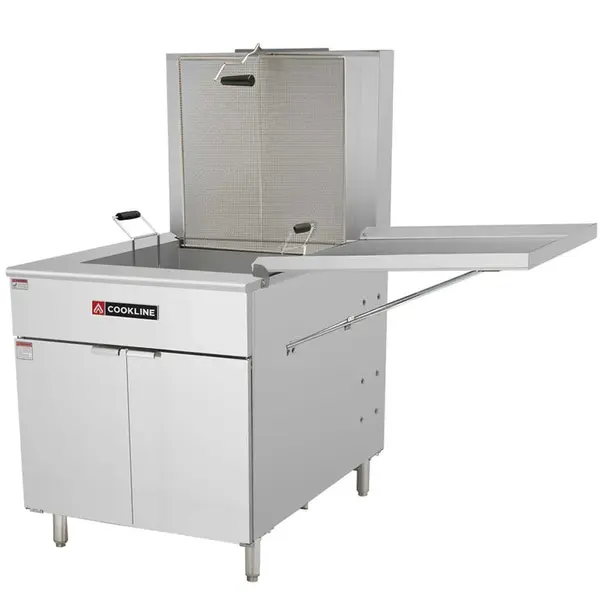 Cookline DOF-125, 125 lb. Gas Flat Bottom Donut Fryer - 90,000 BTU