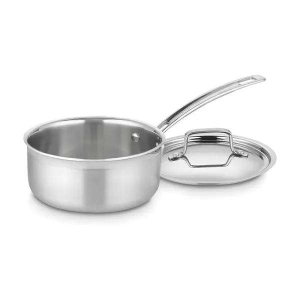 Cuisinart MCP19-16N, 1.5 Quart Multiclad Pro Tri-Ply Saucepan w/Cover