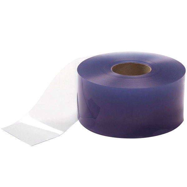 Curtron RCU12110, 12"x.11"x150' Ribbed USDA Low Temp PVC Door Strip Roll, 1-Roll (150/Roll)