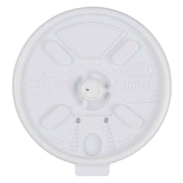 Dart 10FTL, White Lift'n'Lock Plastic Cup Lid, 1000/Cs