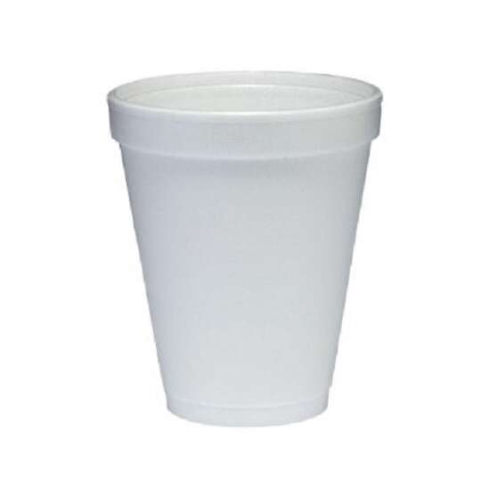 Dart 10J10, 10 Oz White Foam Cup, 1000/Cs