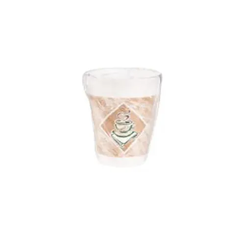 Dart 10X10GWRAP 10 Oz CafпѕѓпЅ© G Green Individually Wrapped Foam Cup, 900/CS