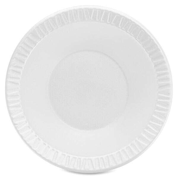 Dart 12BWWCR, 12 Oz Concorde White Non-Laminated Foam Bowl, 1000/CS