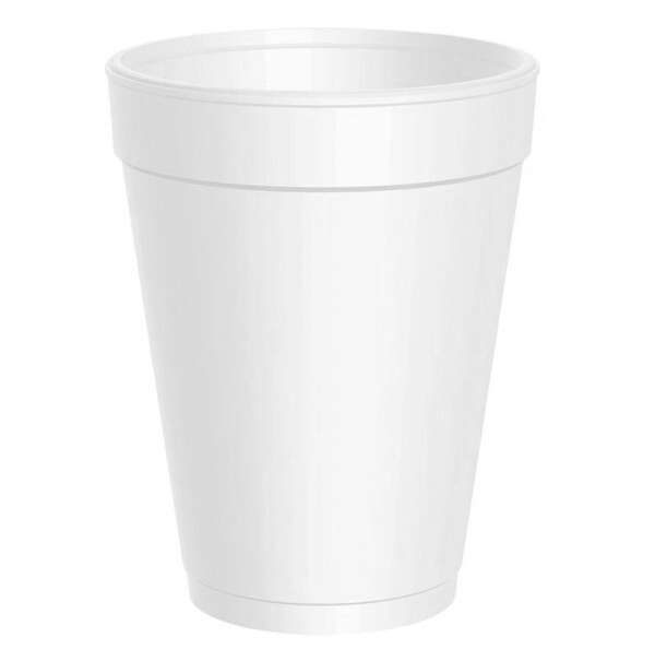 Dart 14J16, 14 Oz White Foam Cup, 1000/Cs