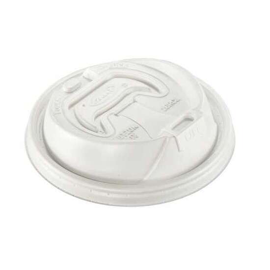 Dart 16RCL, White Plastic Cup Lid with a Reclosable Tab, 1000/Cs