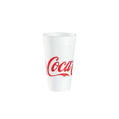 Dart 24J16C 24 Oz Coca-Cola Stock Printed Foam Cup, 500/CS
