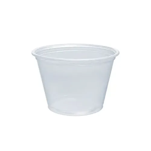 Dart 250PC 2.5 Oz Conex Clear Complements Portion Polypropylene Container, 2500/CS. Lids are sold separately.