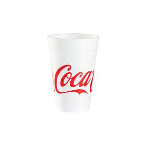 Dart 32TJ32C 32 Oz Coca-Cola Stock Printed Foam Cup, 500/CS