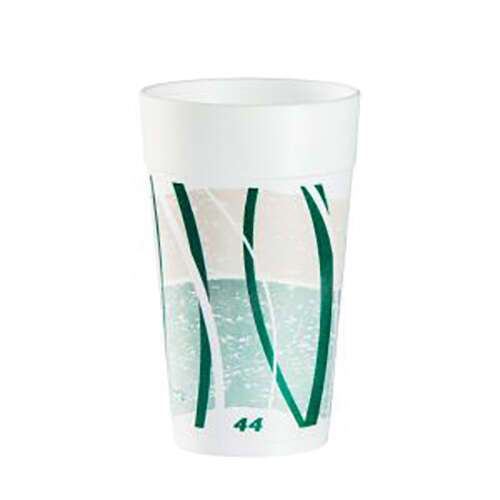 Dart 44TJ32E 44 Oz Impulse Green Insulated Foam Cup, 300/CS