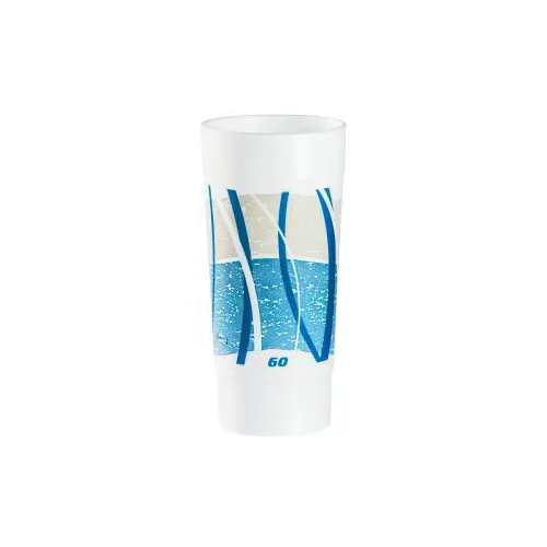 Dart 60AJ32E 60 Oz Impulse Pedestal Blue Insulated Foam Cup, 160/CS
