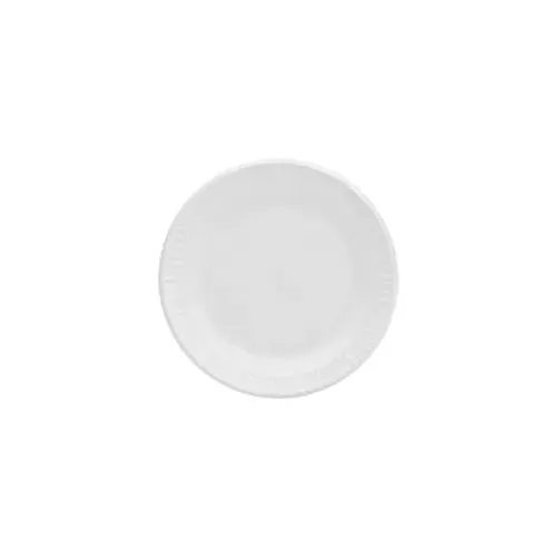 Dart 6PWCR 6-Inch Concorde Round White Non-Laminated Foam Plate, 1000/CS