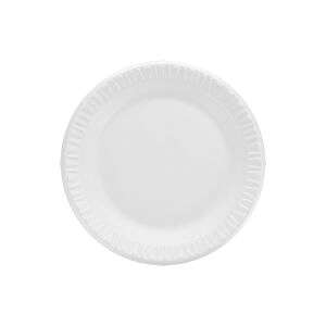 Dart 7PWC, 7-Inch Concorde White Non-Laminated Foam Plate, 1000/CS