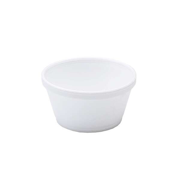 Dart 8SJ20, 8 Oz White Foam Food Container, 1000/Cs