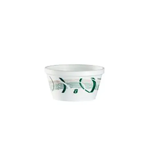 Dart 8SJ20E 8 Oz Impulse Green & Gray Insulated Foam Container, 1000/CS