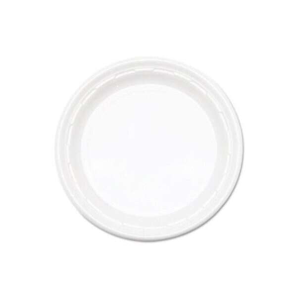 Dart 9PWF, 9-Inch Famous Service White Impact Plastic Plate, 500/CS (Discontinued)