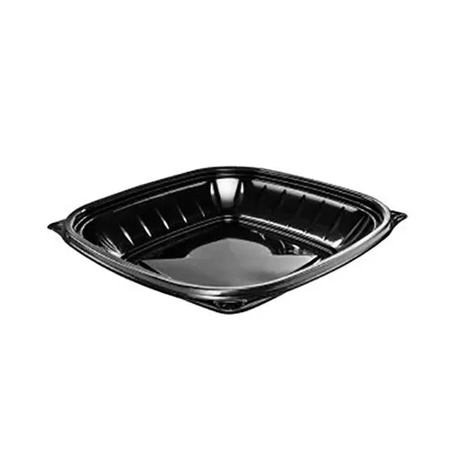 Dart B24SB 24 Oz PresentaBowls Pro Square Black Polypropylene Bowl, 252/CS