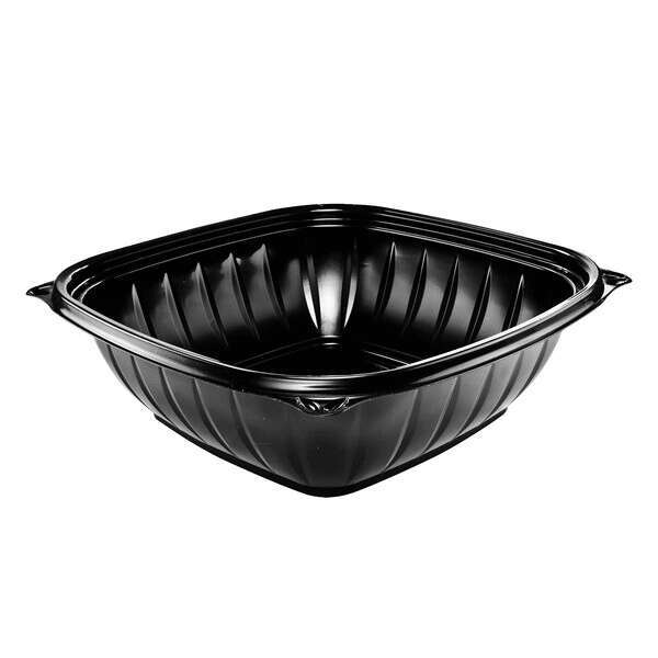 Dart B48SB, 48 Oz PresentaBowls Pro Square Black Polypropylene Bowl, 252/CS