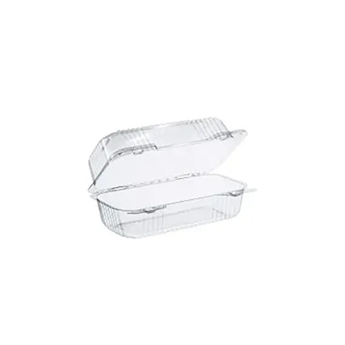 Dart C19UT1 8.5x4.5x4-Inch StayLock Clear Oblong OPS Container with a Hinged Dome Lid, 250/CS