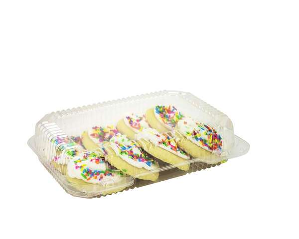 Dart C30UT1, 9x7x2-Inch StayLock Clear Oblong OPS Container with a Shallow Dome Hinged Lid, 250/CS