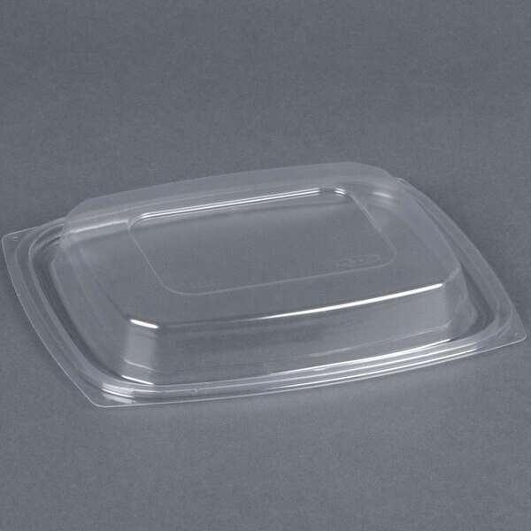 Dart C32DDLR, ClearPac Clear Rectangular Dome Plastic Lid, 504/Cs
