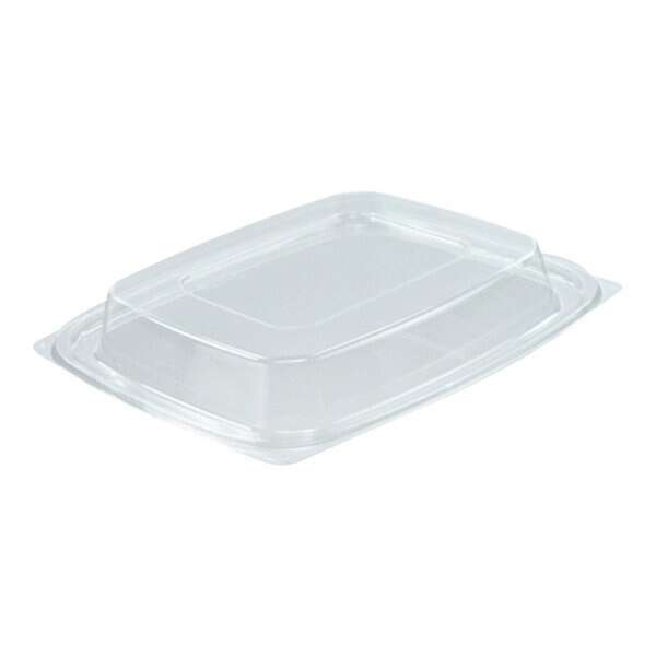 Dart C32DDLR, ClearPac Clear Rectangular Dome Plastic Lid, 504/Cs