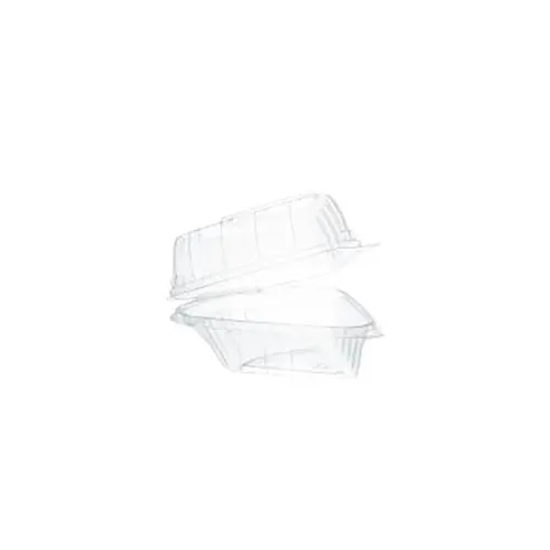 Dart C54HT1 ClaerSeal Pie Wedge Clear OPS Container with a Hinged Lid, 250/CS
