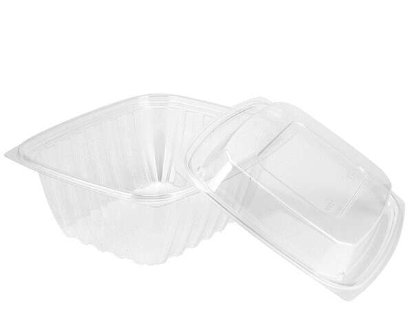 Dart C64DER, 64 Oz ClearPac Clear Rectangular Plastic Container, 252/CS. Lids Sold Separately. (Discontinued)