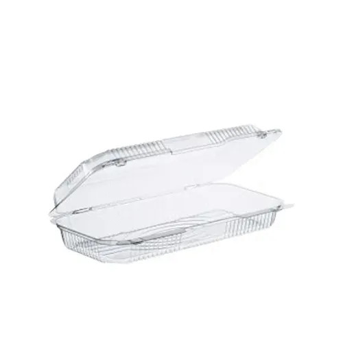 Dart C75UTD 12-Inch StayLock Clear OPS Strudel Deep Base Container with a Hinged Lid, 250/CS