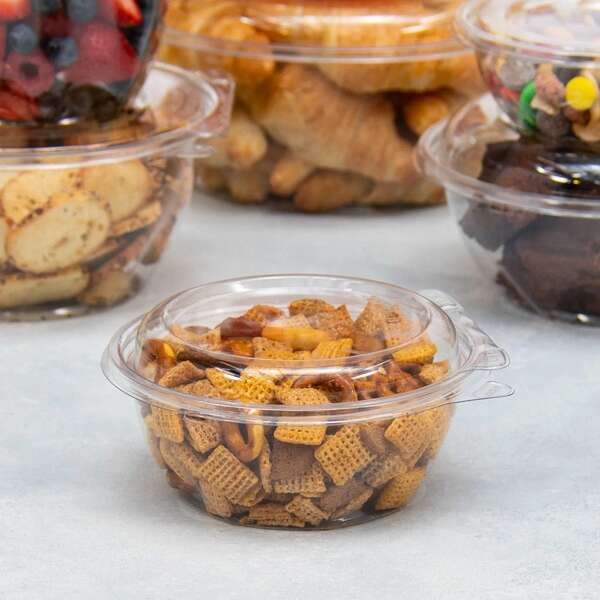 Dart CTR12BD, 12 Oz PET Tamper-Evident/Resistant Bowl w/ Dome Lid, 240/CS