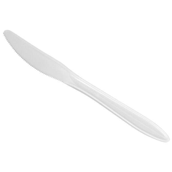 Dart K6BW, Style Setter Medium Weight White Polypropylene Knives, 1000/CS