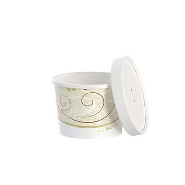 Dart KHSB12A-J8000 Symphony 12 Oz Paper Soup Containers Combo with Lids, 250/CS