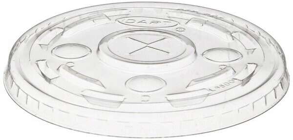 Dart L10C, Clear Straw Slotted Plastic Cup Lid, 1000/CS