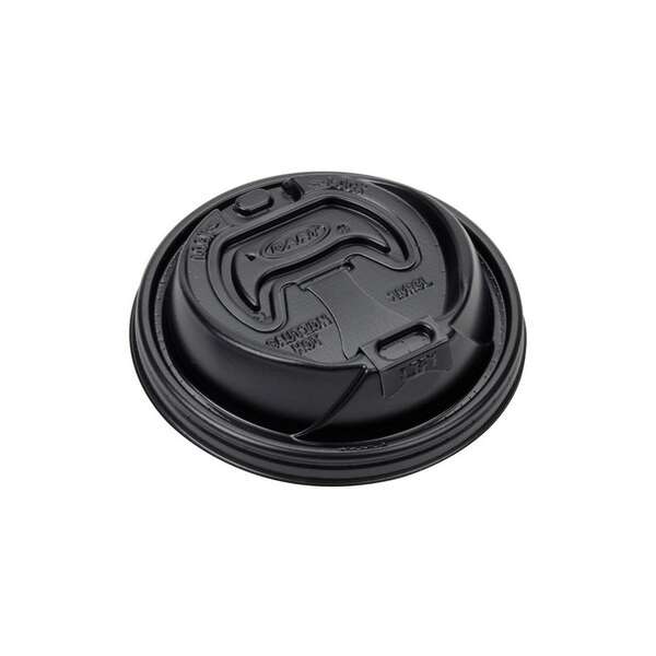 Dart OPT316B, Black Optima Lids with Reclosable Tab for 10(Squat)/12/16 Oz Cups, 1000/Cs