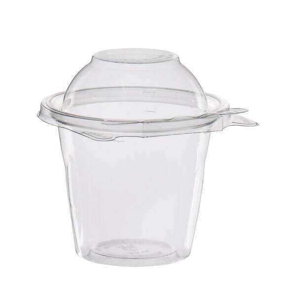 Dart SC12D, 12 Oz PET Tamper-Evident/Resistant Snack Cup w/ Dome Lid, 256/CS