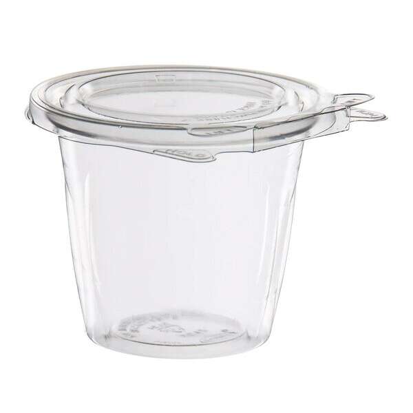 Dart SC12F, 12 Oz PET Tamper-Evident/Resistant Snack Cup w/ Flat Lid, 256/CS