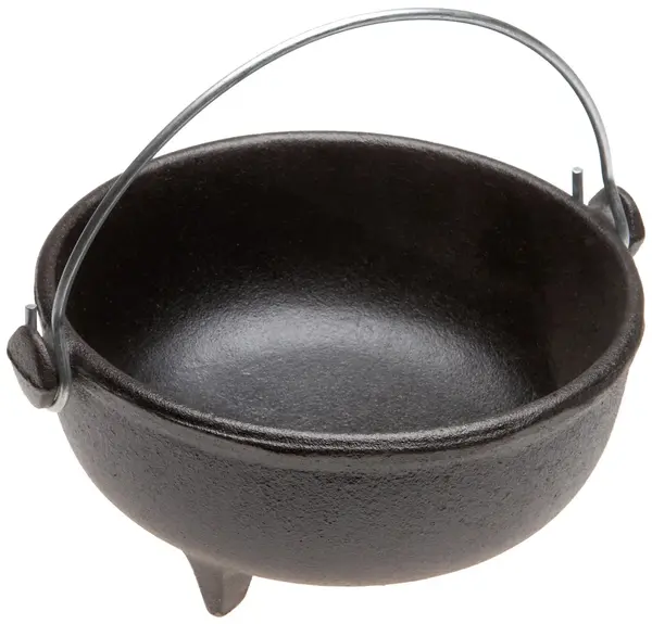 - OLD MOUNTAIN 10144-OM, 6-Inch Diameter Cast Iron Pre-Seasoned Kettle
