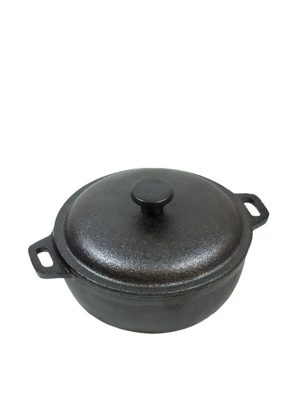 - OLD MOUNTAIN 10180-OM, 5.25x3.75-Inch Pre-Seasoned Cast Iron Mini Dutch Oven with 2 Cups