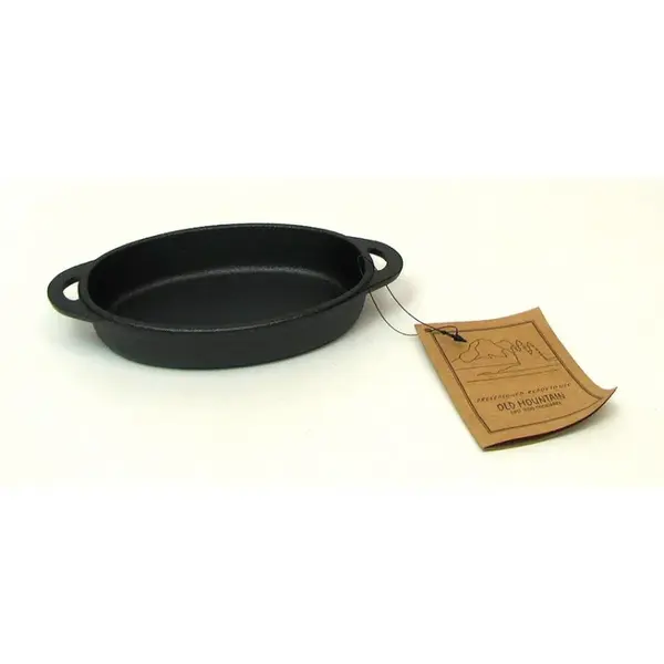 - OLD MOUNTAIN 10191-OM, 7.5x1.25-Inch Cast Iron Oval Single Serving Dish
