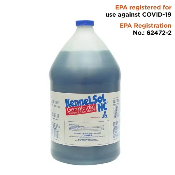 - KennelSol HC 1-Gallon Cleaning Disinfectant - Concentrate, EA, 4300-KS-X