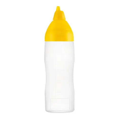 - EMGA 962090, 12-Ounce Capacity Araven Squeeze Decoration Bottle, Yellow Lid, Plastic