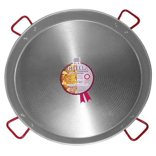 - Garcima G10090, 35-Inch/90 cm Stainless Steel Paella Pan