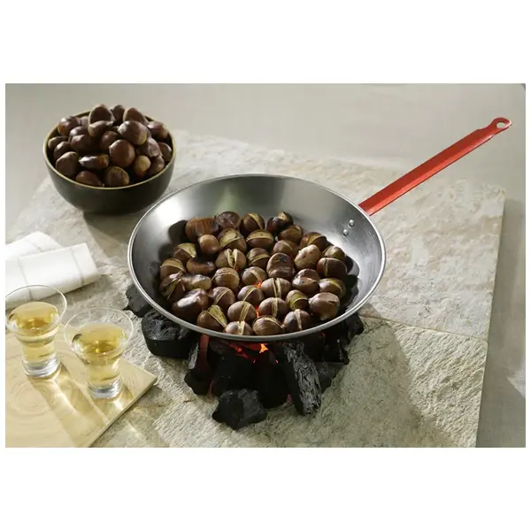 - Garcima G10738 11 inches/28 cm CASTANERA Chestnut Roast. Pan w/ 27.5-inch handle