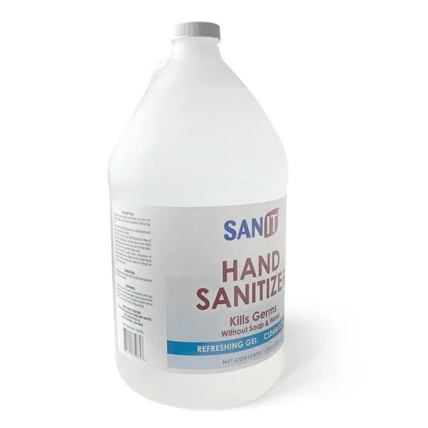 Sanit HSAN 4/CS 1-Gallon Professional Use Gel Hand Sanitizer 70% Isopropyl Alcohol
