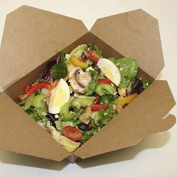 MeyerPak MBK1K 4.375x3.5x2.5 #1 Kraft Folded Paper Container, 450/CS