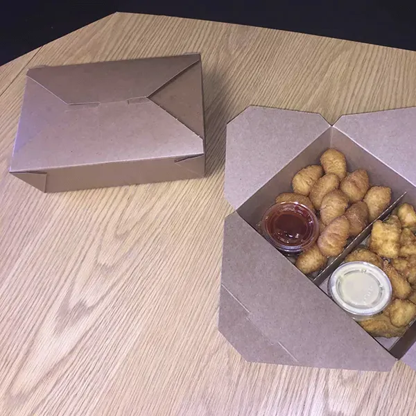 MeyerPak MBK8K 6x4.75x2.5 #8 Kraft Folded Paper Container, 300/CS